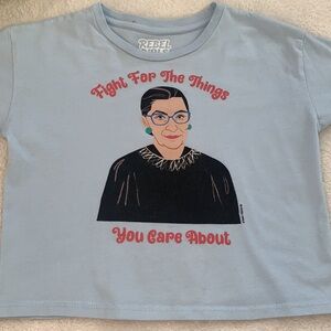Rebel Girls Blue RBG T-shirt 7/8 EUC Supreme Court Justice Ruth